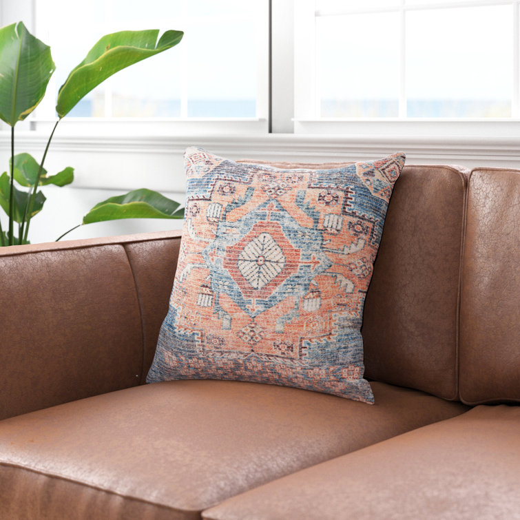 Blue and clearance tan throw pillows